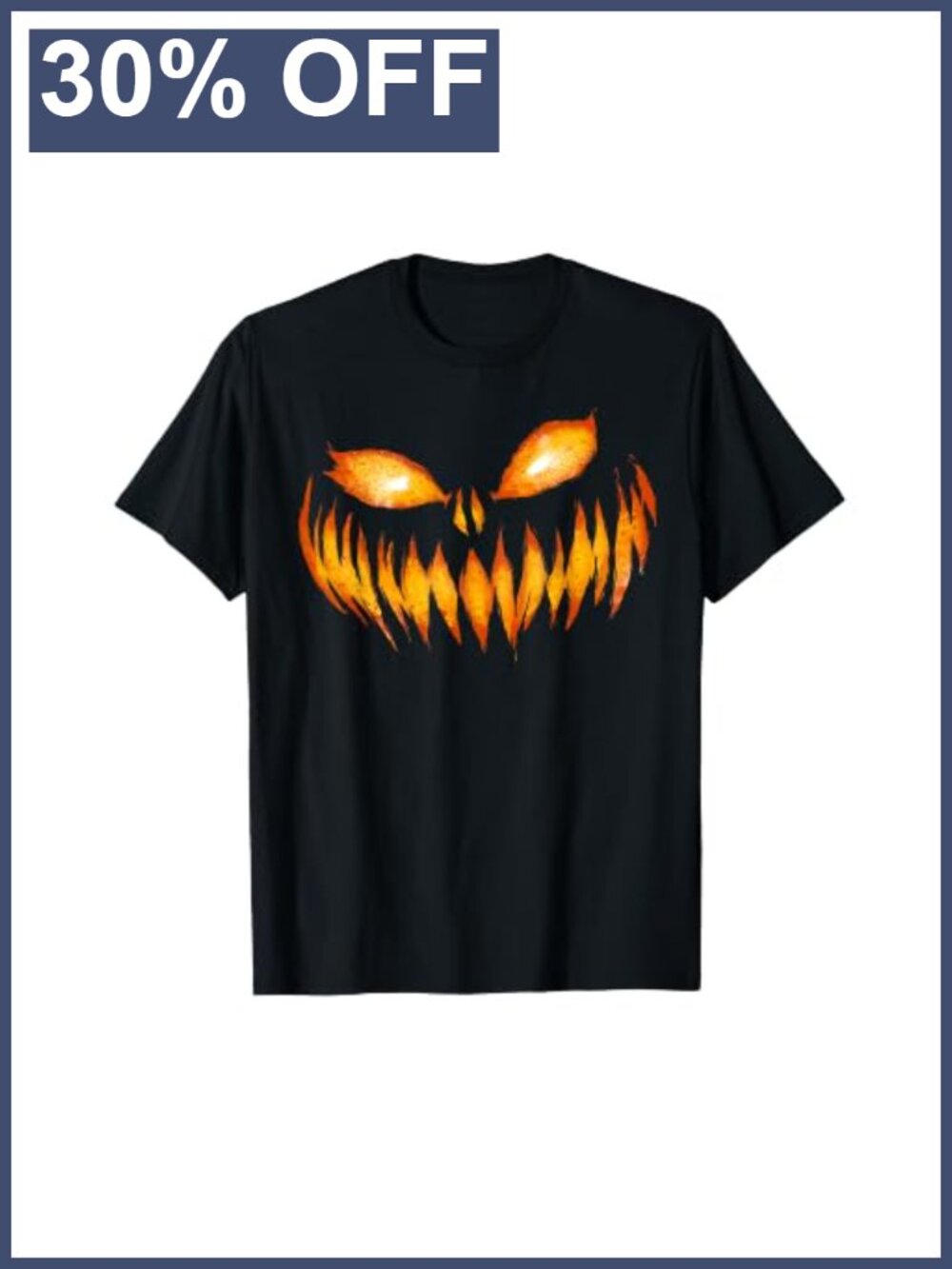Jack O Lantern Scary Pumpkin Face Halloween Costume T-Shirt
